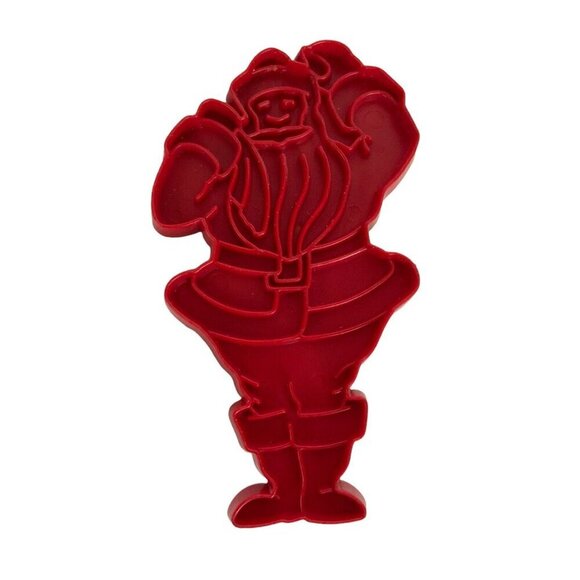 Tupperware Cookie Cutters Set 8 Red Plastic Christmas Holiday Birthday Vintage - Picture 10 of 10